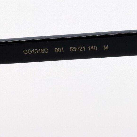 NEW GUCCI GG1318O 001 BLACK SQUARE WOMEN EYEGLASSES GUCCI - Picture 10 of 12